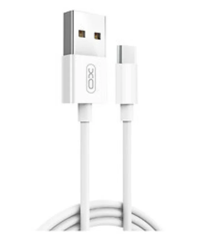 كابل XO ميكرو، وصلة XO Micro USB، سلك شاحن اندرويد عادي، كابل XO ابيض اصلي، XO USB to Micro Cable، Al Sakka Store، كابل اكس او ضمان السقا.