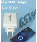 في السقا ستور، بنقدملك طقم الشحن السوبر سريع من AORAX، بقوة 65 وات ودعم تقنية SUPER VOOC، يضم الشاحن وكابل تايب سي، عشان تشحن جهازك بأقصى سرعة من غير ما تستنى كتير.