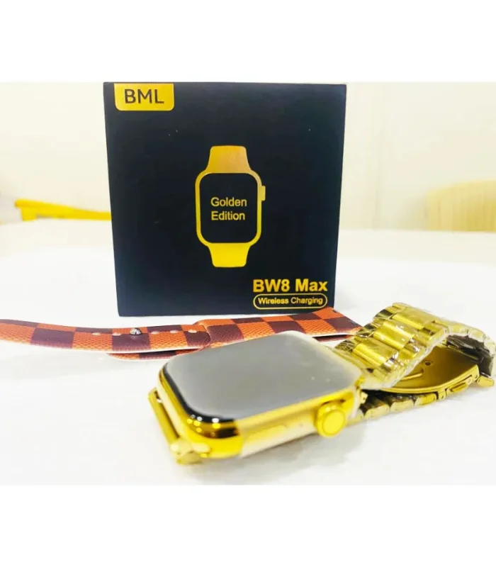 ساعة ذكية bml bw8 max النسخة الذهبية سعر smart watch bml bw8 max golden edition ساعة bml شحن لاسلكي محلات السقا ارخص ساعة ذكية bw8 max في مصر ضمان السقا شراء bml bw8 max smart watch online إكسسوارات موبايل وساعات ذكية أصلية محلات السقا قطع غيار ومستلزمات ساعات bml الأصلية محلات السقا للالكترونيات