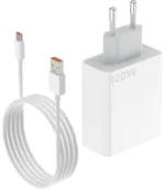 شاحن شاومي 120 واط كامل، علبة شاحن شاومي اصلي، Xiaomi 120W Combo، شاحن شاومي هايبر تشارج بالكابل، راس ووصلة شاومي 120W، Al Sakka Store، شاحن شاومي كامل ضمان السقا.