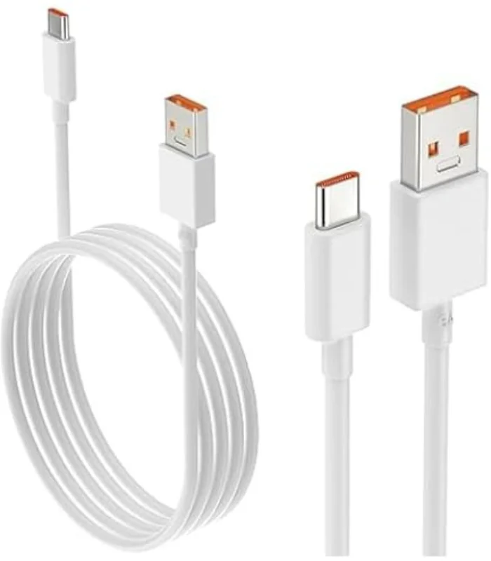 كابل شاومي 33 واط، وصلة ريدمي تايب سي، NeroEdge Type C Cable، كابل MI Sonic Charge، سلك شاحن شاومي 33W، وصلة شحن 1.12 متر، Al Sakka Store، كابل نيرو إيدج ضمان السقا.
