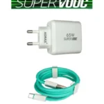 في السقا ستور، بنقدملك طقم الشحن السوبر سريع من AORAX، بقوة 65 وات ودعم تقنية SUPER VOOC، يضم الشاحن وكابل تايب سي، عشان تشحن جهازك بأقصى سرعة من غير ما تستنى كتير.