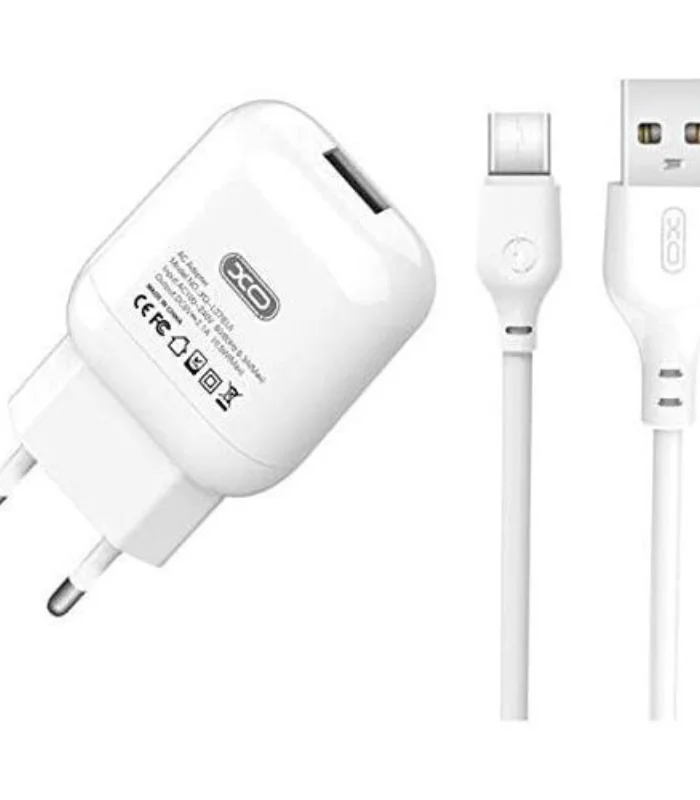 في السقا ستور، بنقدملك طقم الشحن الأصلي من XO، شاحن منزلي بمنفذ USB واحد مع كابل تايب سي بطول 1 متر، طقم بسيط وعملي يغطي احتياجاتك اليومية في الشحن بأمان وكفاءة.