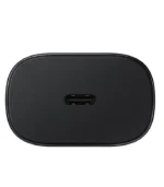 شاحن سامسونج 25 واط، ادبتور سامسونج اصلي، Samsung 25W PD Adapter، راس شاحن سامسونج اسود، شاحن سامسونج سريع تايب سي، Al Sakka Store، شاحن سامسونج ضمان السقا.