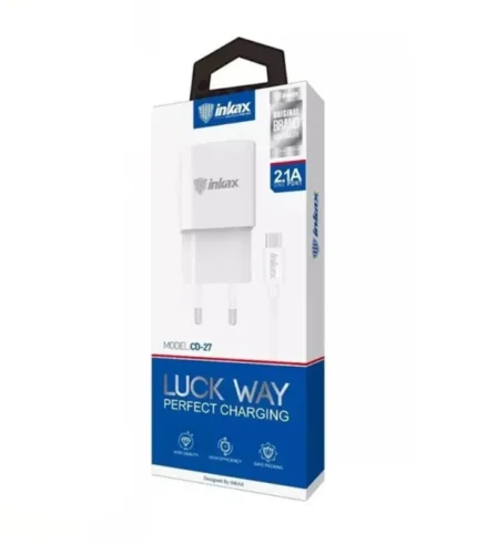 شاحن إنكاكس ميكرو، طقم شاحن Inkax CD-27، شاحن انكاس 2.1 امبير، راس ووصلة ميكرو اصلي، Inkax Luck Way Charger، شاحن اندرويد عادي منفذ واحد، Al Sakka Store، شاحن انكاس ضمان السقا.