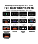 ⁦سماعة إيربودز ذكية بالشاشة A9 Pro (الجيل الخامس) - تدعم عزل الضوضاء الذكي ANC ونظام Ambient Sound باللمس - ضمان السقا⁩ - الصورة ⁦6⁩