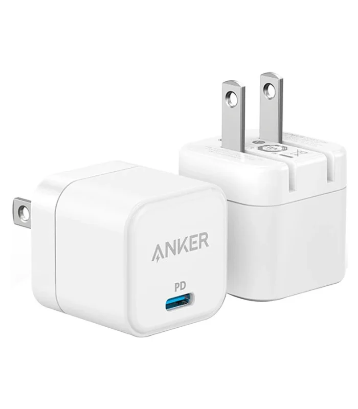شاحن انكر 20 واط، Anker PowerPort III Cube، شاحن ايفون 16 سريع، راس شاحن انكر فيشة قابلة للطي، Anker A2149، شاحن انكر اصلي ضمان السقا، Al Sakka Store [cite: ].