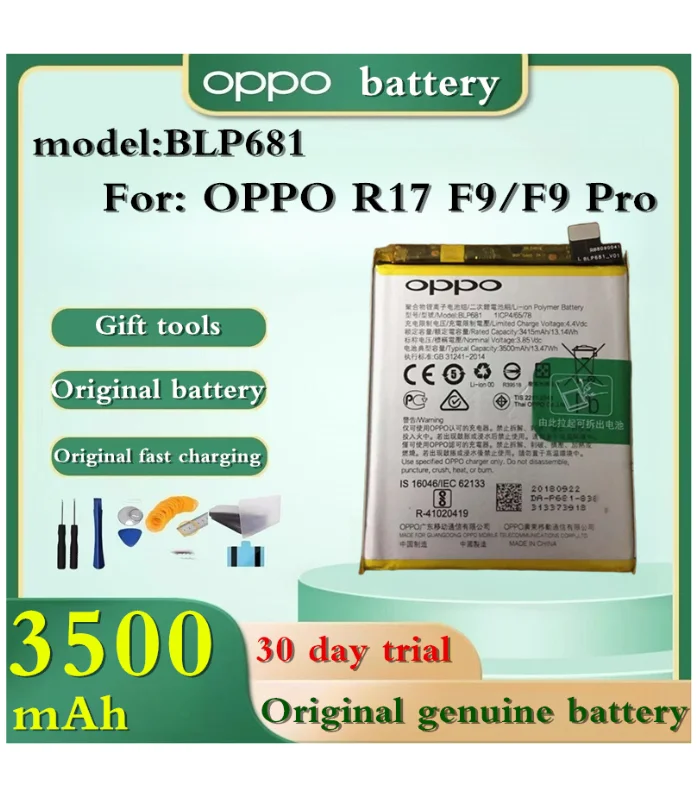 بطارية اوبو f9 اصلية blp681 سعر بطارية oppo f9 pro في مصر بطارية موبايل اوبو r17 محلات السقا ارخص بطارية oppo blp681 في مصر ضمان السقا شراء original oppo f9 battery online قطع غيار موبايل ومستلزمات أصلية محلات السقا للالكترونيات مستلزمات صيانة وبطاريات هواتف أوبو محلات السقا للالكترونيات