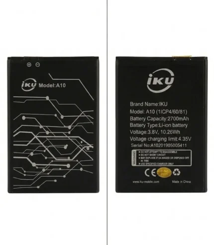 بطارية iku a10 اصلية سعر بطارية iku a10 2700mah بطارية ايكو a10 ضد الانتفاخ ضمان السقا ارخص بطارية ايكو 2700 مللي امبير في مصر شراء iku a10 battery original online قطع غيار وبطاريات هواتف iku محلات السقا بطاريات آي كيو يو الأصلية 3.8v محلات السقا للالكترونيات