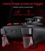 ⁦ONIKUMA C1 Bluetooth RGB Gaming Controller Gamepad (Android, iOS, PC, Nintendo, Black) - يد تحكم ألعاب لاسلكية أونيكوما سي 1 (أسود)⁩ - الصورة ⁦3⁩