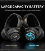 ⁦سماعة ألعاب لاسلكية أونيكوما جي تي 802 - Onikuma GT802 Tri-Mode Gaming Headphone⁩ - الصورة ⁦7⁩