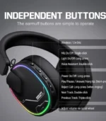 ⁦سماعة الألعاب الاحترافية متعددة الوضعيات ONIKUMA GT836 Wireless Gaming Headset⁩ - الصورة ⁦5⁩