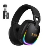 🎧 سماعة ألعاب لاسلكية: Onikuma GT805 Gaming Headphone Black ⚡ 4 أوضاع اتصال: USB 2.4GHz, Type-C 2.4GHz, Bluetooth, Wired 🔋 بطارية ضخمة: 1000mAh تدوم حتى 60 ساعة تشغيل 🎮 توافق واسع: PS4, PS5, Nintendo Switch, PC, Mac, Smartphones 💡 إضاءة وتحكم: إضاءة RGB محيطية، أزرار مستقلة سهلة التشغيل