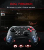 ⁦ONIKUMA C1 Bluetooth RGB Gaming Controller Gamepad (Android, iOS, PC, Nintendo, Black) - يد تحكم ألعاب لاسلكية أونيكوما سي 1 (أسود)⁩ - الصورة ⁦6⁩