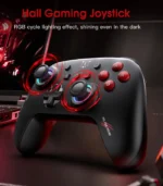 ⁦ONIKUMA C1 Bluetooth RGB Gaming Controller Gamepad (Android, iOS, PC, Nintendo, Black) - يد تحكم ألعاب لاسلكية أونيكوما سي 1 (أسود)⁩ - الصورة ⁦7⁩