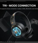 ⁦سماعة ألعاب لاسلكية أونيكوما جي تي 802 - Onikuma GT802 Tri-Mode Gaming Headphone⁩ - الصورة ⁦3⁩