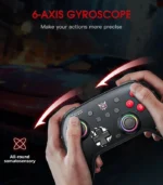 🎮 يد تحكم ألعاب: Onikuma C1 Gaming Controller Gamepad Black 📱 توافق شامل: تدعم Android, iOS, PC, و Nintendo Switch 🎯 تقنية التحكم: جيروسكوب 6 محاور (6-Axis Gyroscope) 💡 إضاءة وتصميم: إضاءة RGB محيطية، تصميم أسود عصري ومريح ⚡ اتصال لاسلكي: بلوتوث لاسلكي لجميع أنظمة التشغيل