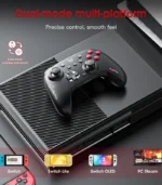 ⁦ONIKUMA C1 Bluetooth RGB Gaming Controller Gamepad (Android, iOS, PC, Nintendo, Black) - يد تحكم ألعاب لاسلكية أونيكوما سي 1 (أسود)⁩ - الصورة ⁦8⁩