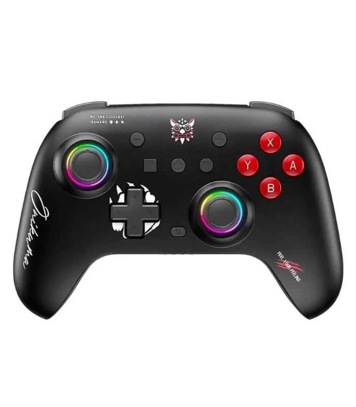 🎮 يد تحكم ألعاب: Onikuma C1 Gaming Controller Gamepad Black 📱 توافق شامل: تدعم Android, iOS, PC, و Nintendo Switch 🎯 تقنية التحكم: جيروسكوب 6 محاور (6-Axis Gyroscope) 💡 إضاءة وتصميم: إضاءة RGB محيطية، تصميم أسود عصري ومريح ⚡ اتصال لاسلكي: بلوتوث لاسلكي لجميع أنظمة التشغيل