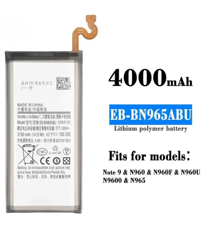بطارية سامسونج نوت 9 اصلية eb-bn965abu سعر بطارية samsung galaxy note 9 في مصر بطارية موبايل سامسونج eb-bn965abu محلات السقا ارخص بطارية samsung sm-n960f في مصر ضمان السقا شراء original samsung note 9 battery online قطع غيار موبايل ومستلزمات أصلية محلات السقا للالكترونيات مستلزمات صيانة وبطاريات هواتف سامسونج محلات السقا للإلكترونيات