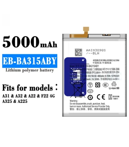 بطارية سامسونج a32 اصلية eb-ba315aby سعر بطارية samsung galaxy a31 في مصر بطارية موبايل سامسونج eb-ba315aby محلات السقا ارخص بطارية samsung a22 4g في مصر ضمان السقا شراء original samsung eb-ba315aby battery online قطع غيار موبايل ومستلزمات أصلية محلات السقا للالكترونيات مستلزمات صيانة وبطاريات هواتف سامسونج محلات السقا للإلكترونيات