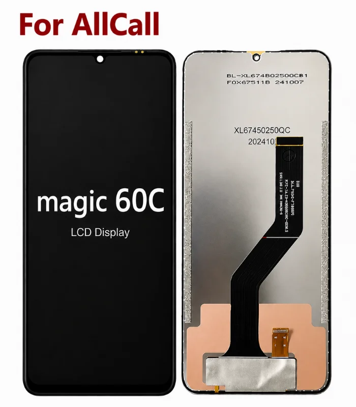 : شاشة AllCall Magic 60C LCD تعويضية مع التاتش والفلاتة الأصلية