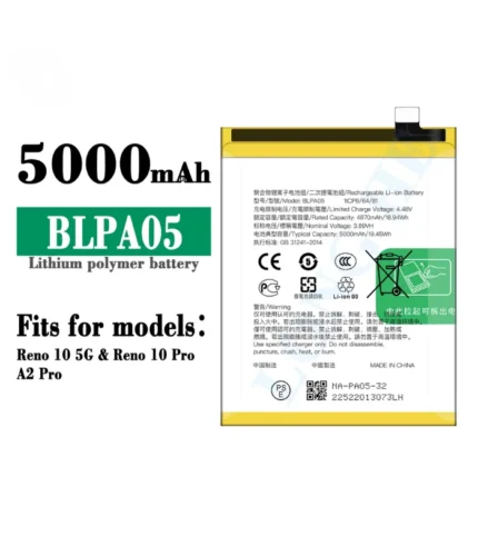 BLPA05 Battery for OPPO Reno 10 Pro