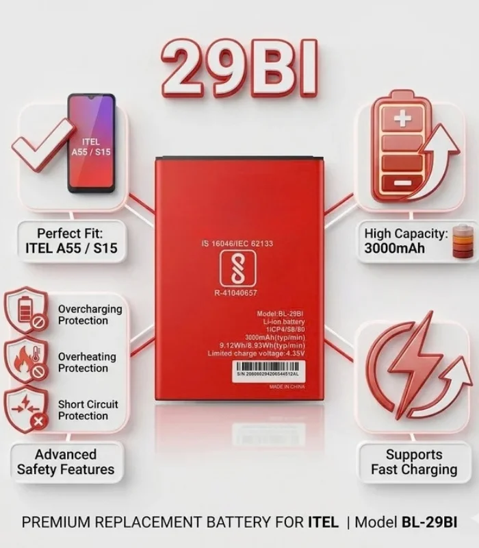 BL-29BI Battery 3000mAh for ITEL A55 S15