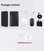 S Color S25 Ultra Tablet with wireless keyboard mouse and accessories