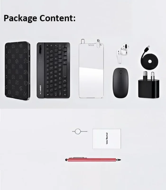 S Color S25 Ultra Tablet with wireless keyboard mouse and accessories
