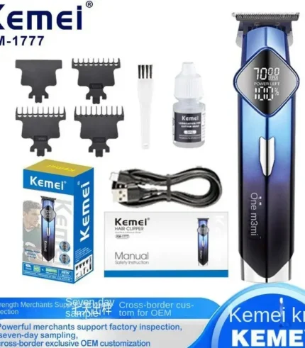 Kemei KM-1777 Professional Hair Clipper with Digital Display