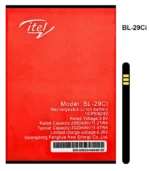 BL-29CI replacement battery for Itel A25 A26 A36