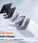 45W GaN Smart Display Charger showing connected device