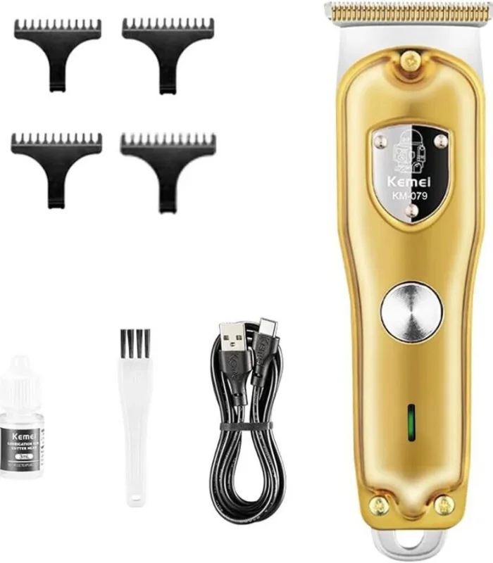 KEMEI KM-079 Professional Hair Clipper Gold ماكينة حلاقة احترافية ذهبية