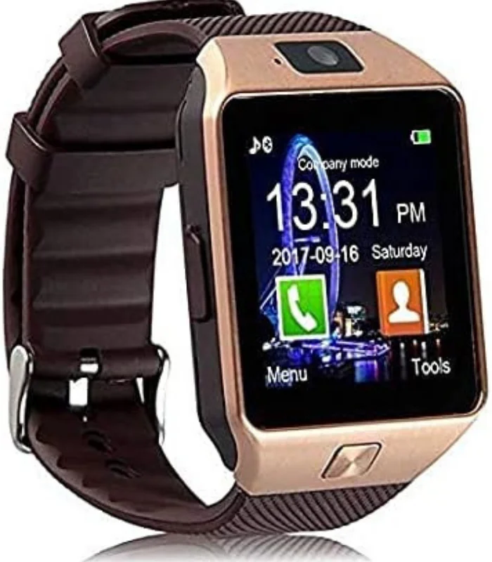 DZ09 Smart Watch Gold Camera