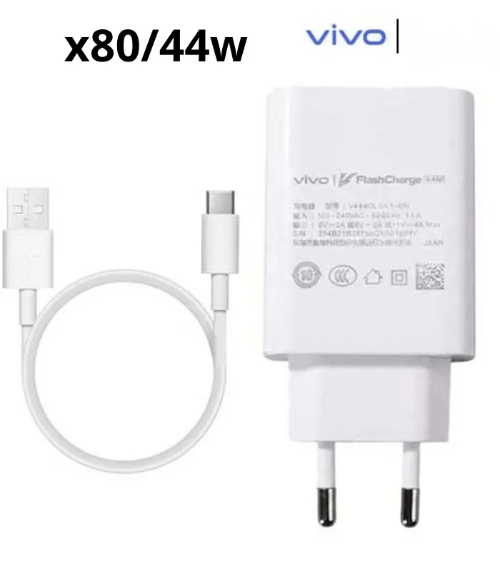 Vivo 44W Flash Charger with 6A Data Cable