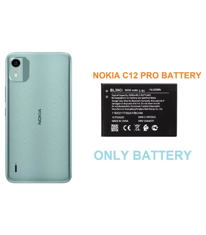 Nokia C12 Pro BL-38Ci Original Battery 3850mAh
