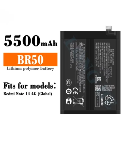 BR50 Battery 5500mAh for Redmi Note 14 4G